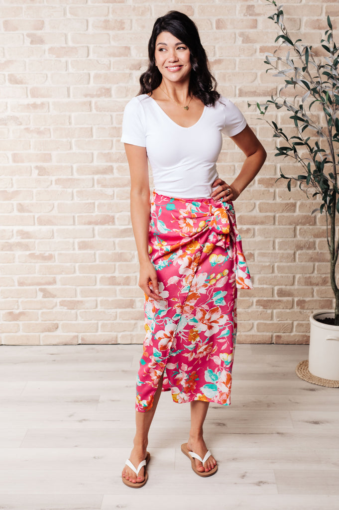 Take Me Outside Wrap Around Skirt in Magenta-Skirts-Timber Brooke Boutique, Online Women's Fashion Boutique in Amarillo, Texas