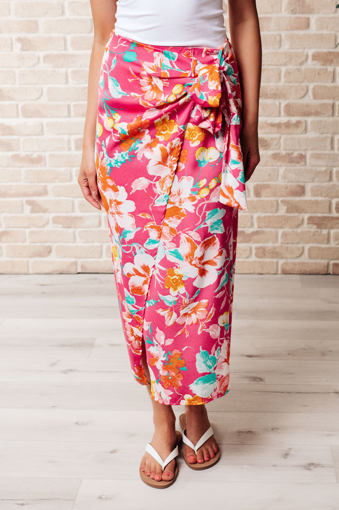 Take Me Outside Wrap Around Skirt in Magenta-Skirts-Timber Brooke Boutique, Online Women's Fashion Boutique in Amarillo, Texas