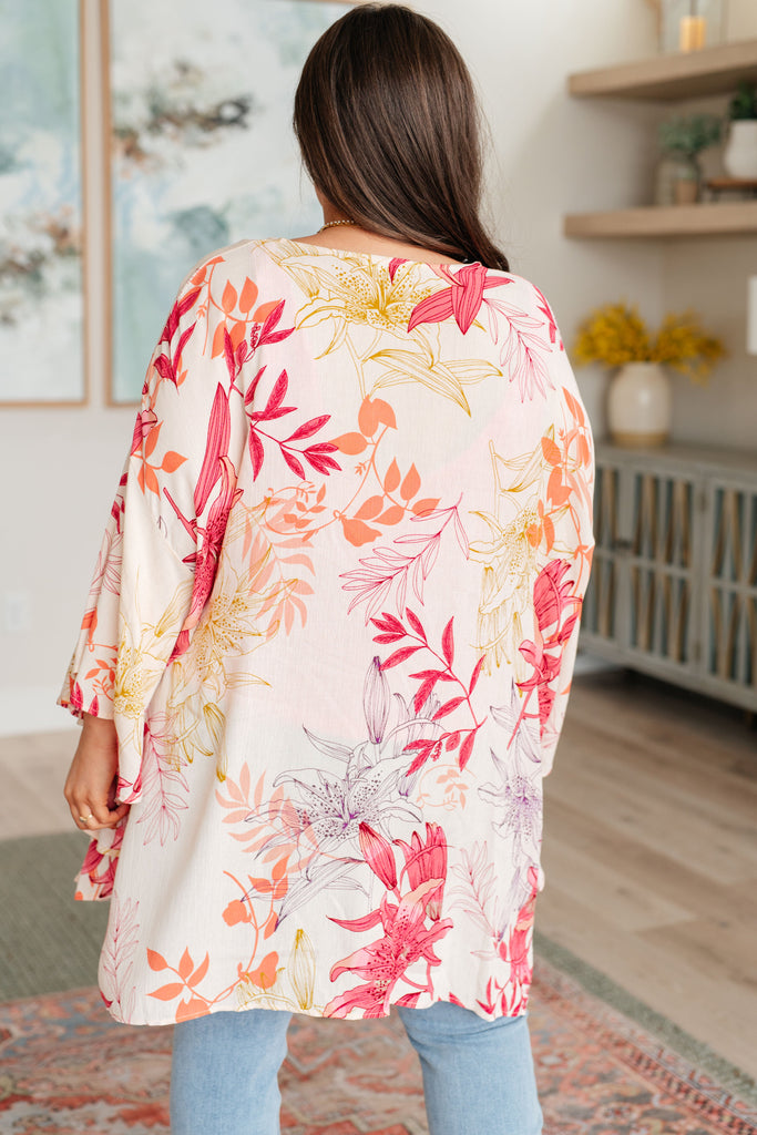 Vacay Season Bell Sleeve Kimono-Layers-Timber Brooke Boutique, Online Women's Fashion Boutique in Amarillo, Texas