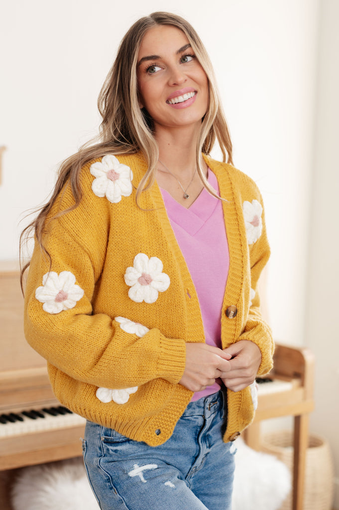 You're Enough Floral Cardigan-Womens-Timber Brooke Boutique, Online Women's Fashion Boutique in Amarillo, Texas