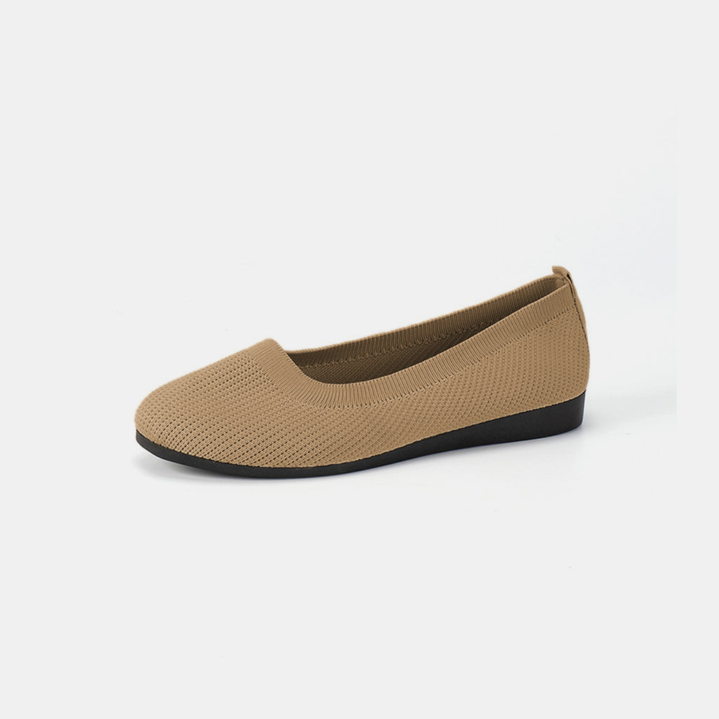 Round Toe Knit Ballet Flats-Timber Brooke Boutique, Online Women's Fashion Boutique in Amarillo, Texas