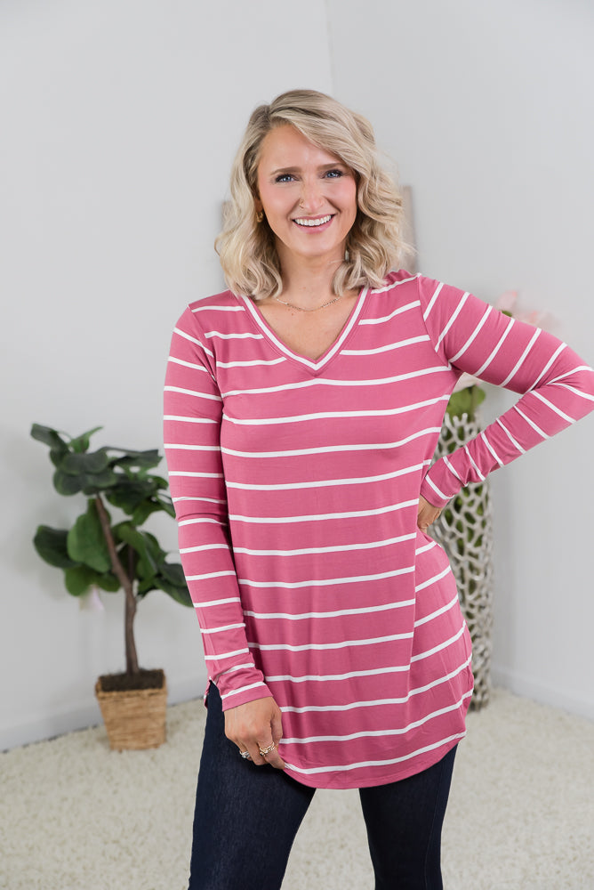 The Classic Striped Top-Zenana-Timber Brooke Boutique, Online Women's Fashion Boutique in Amarillo, Texas