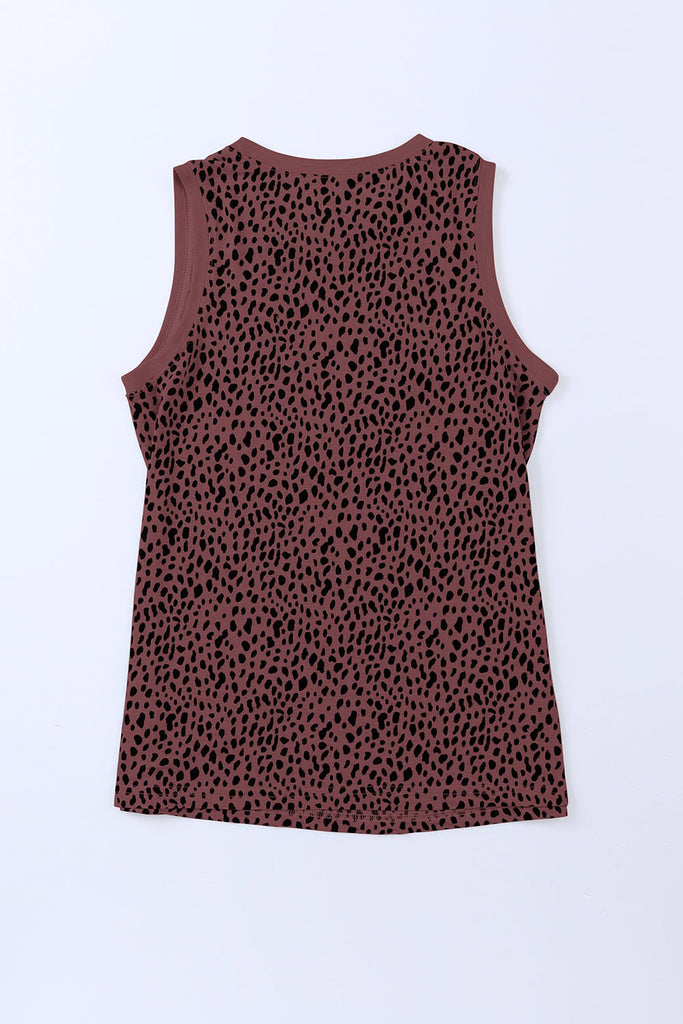 Printed Round Neck Tank-Timber Brooke Boutique, Online Women's Fashion Boutique in Amarillo, Texas