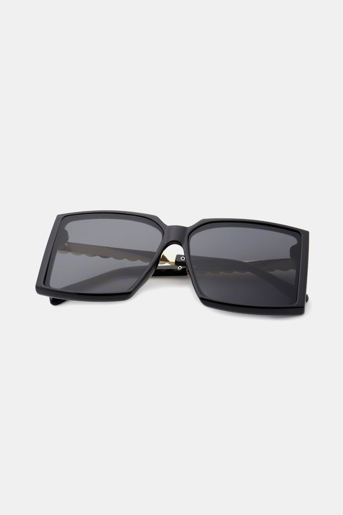 Polycarbonate Frame Square Sunglasses-Timber Brooke Boutique, Online Women's Fashion Boutique in Amarillo, Texas