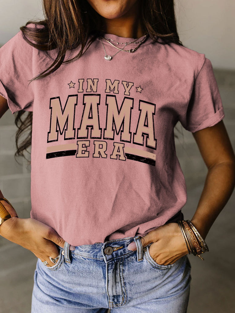 Full Size Letter Graphic Round Neck Short Sleeve T-Shirt-Timber Brooke Boutique, Online Women's Fashion Boutique in Amarillo, Texas