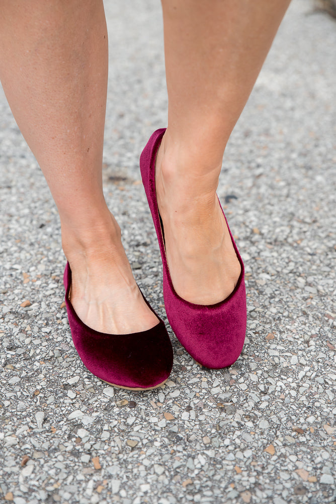 Lookin' Fine Velvet Flats-H2K-Timber Brooke Boutique, Online Women's Fashion Boutique in Amarillo, Texas