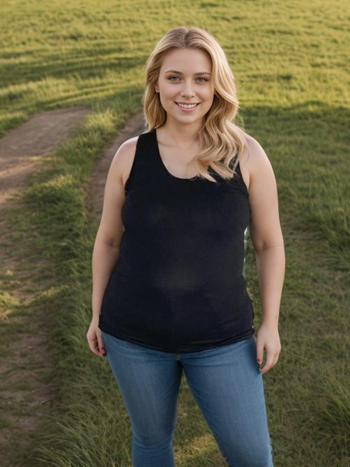 Strut Your Stuff Racerback Tank in Black-Zenana-Timber Brooke Boutique, Online Women's Fashion Boutique in Amarillo, Texas