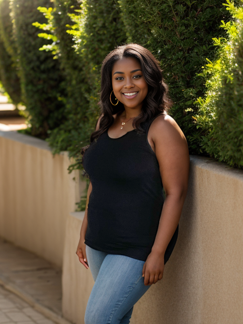 Strut Your Stuff Racerback Tank in Black-Zenana-Timber Brooke Boutique, Online Women's Fashion Boutique in Amarillo, Texas