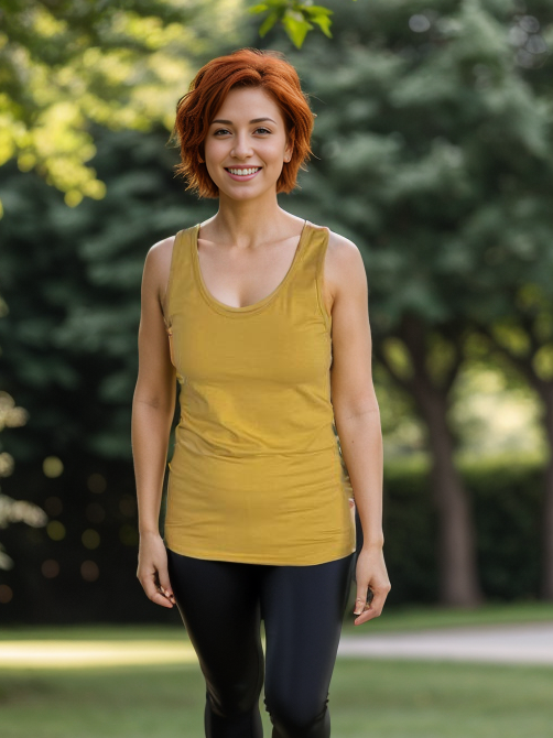 Strut Your Stuff Racerback Tank in Mustard-Zenana-Timber Brooke Boutique, Online Women's Fashion Boutique in Amarillo, Texas