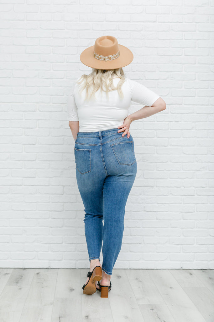 High Waist Slim Fit Jeans-Womens-Timber Brooke Boutique, Online Women's Fashion Boutique in Amarillo, Texas