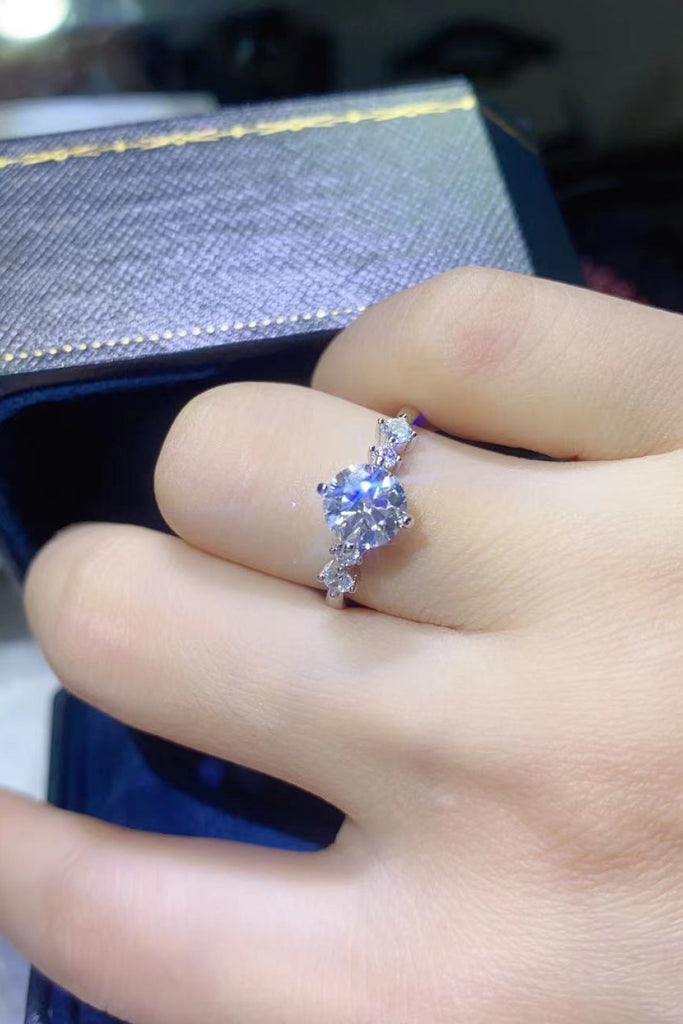 Something To See 1 Carat Moissanite Ring-Timber Brooke Boutique, Online Women's Fashion Boutique in Amarillo, Texas