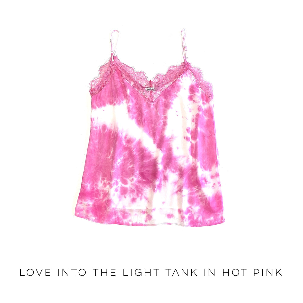 Love Into The Light Tank in Hot Pink-White Birch-Timber Brooke Boutique, Online Women's Fashion Boutique in Amarillo, Texas