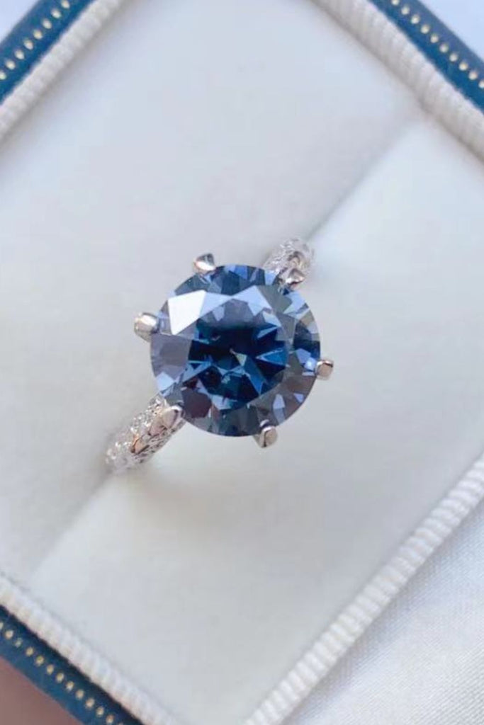 5 Carat Moissanite 925 Sterling Silver Ring-Timber Brooke Boutique, Online Women's Fashion Boutique in Amarillo, Texas