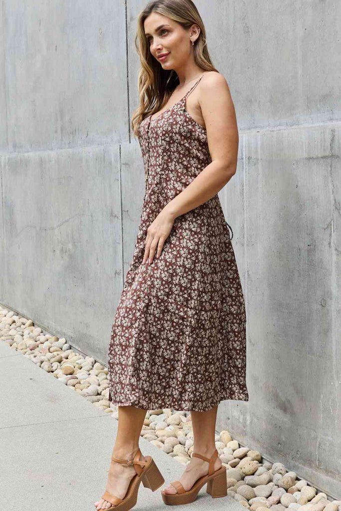 Jade By Jane Mi Amor Full Size Floral Midi Sundress-Timber Brooke Boutique, Online Women's Fashion Boutique in Amarillo, Texas