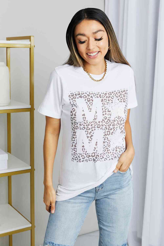 mineB Full Size Leopard Graphic Tee Shirt-Timber Brooke Boutique, Online Women's Fashion Boutique in Amarillo, Texas