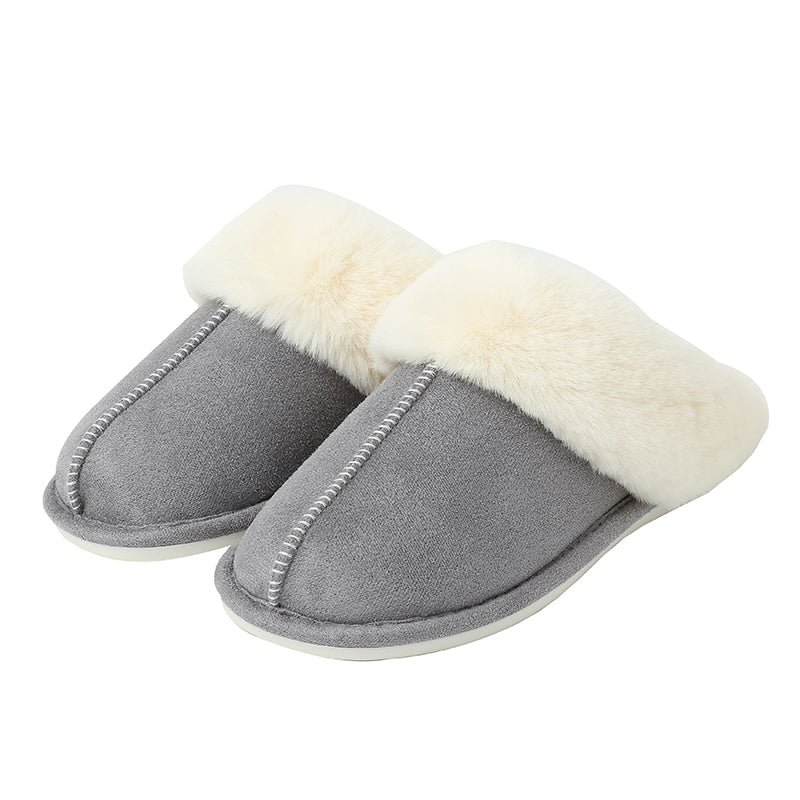 Faux Suede Center Seam Slippers-Timber Brooke Boutique, Online Women's Fashion Boutique in Amarillo, Texas