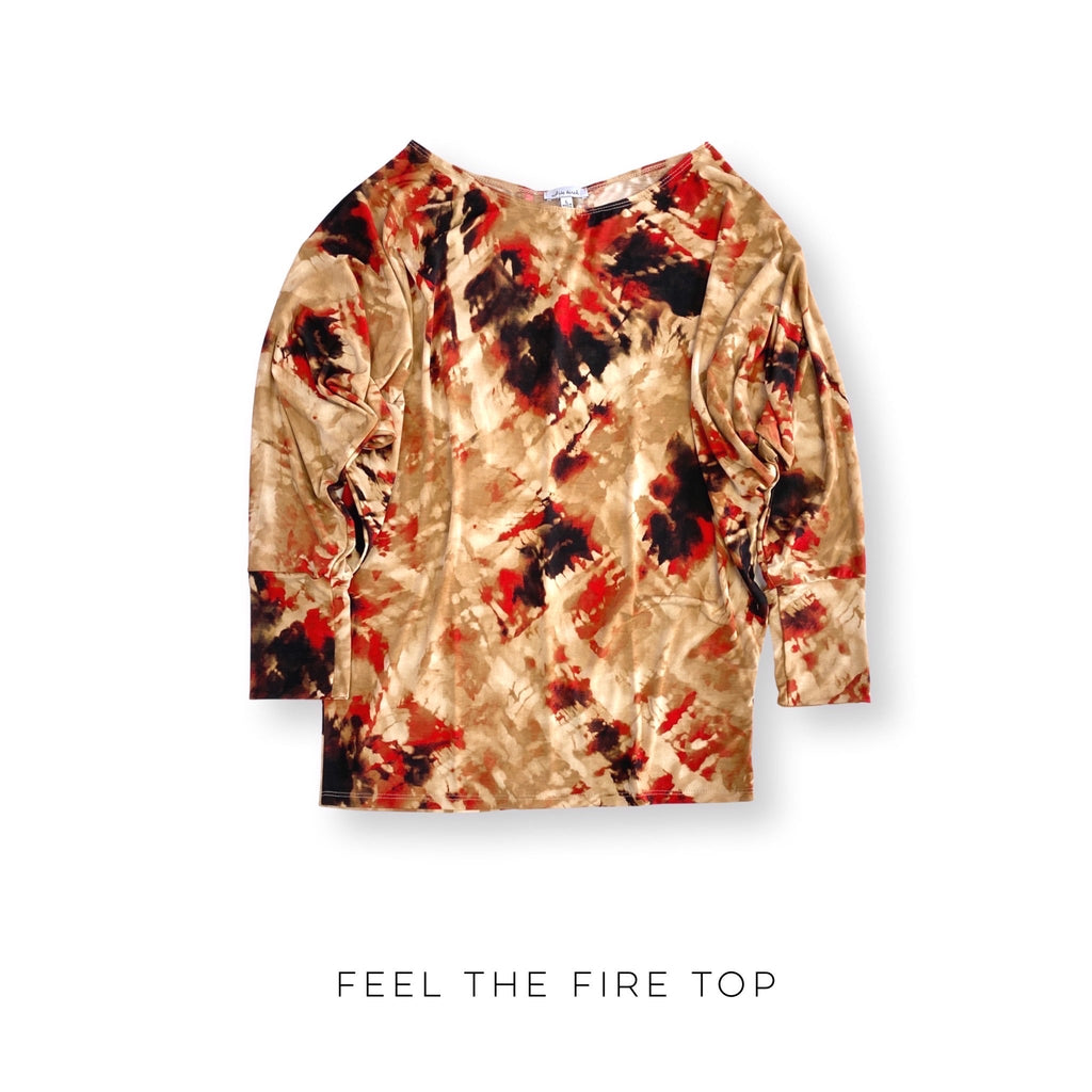 Feel the Fire Top-White Birch-Timber Brooke Boutique, Online Women's Fashion Boutique in Amarillo, Texas