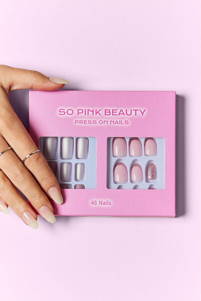 SO PINK BEAUTY Press On Nails 2 Packs-Timber Brooke Boutique, Online Women's Fashion Boutique in Amarillo, Texas