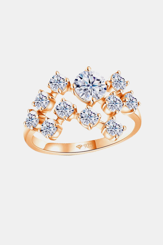 9.27 Carat Moissanite 925 Sterling Silver Ring-Timber Brooke Boutique, Online Women's Fashion Boutique in Amarillo, Texas