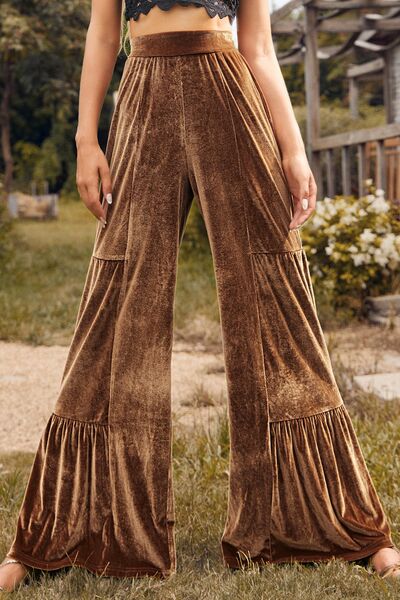 High Waist Wide Leg Pants-Timber Brooke Boutique, Online Women's Fashion Boutique in Amarillo, Texas