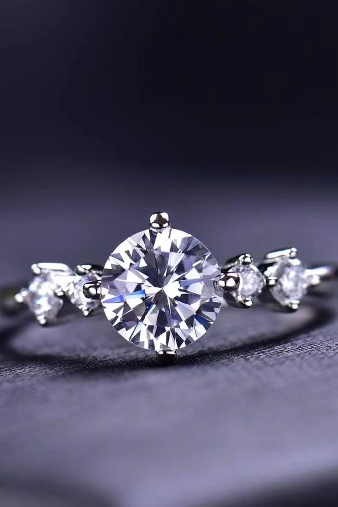 Something To See 1 Carat Moissanite Ring-Timber Brooke Boutique, Online Women's Fashion Boutique in Amarillo, Texas