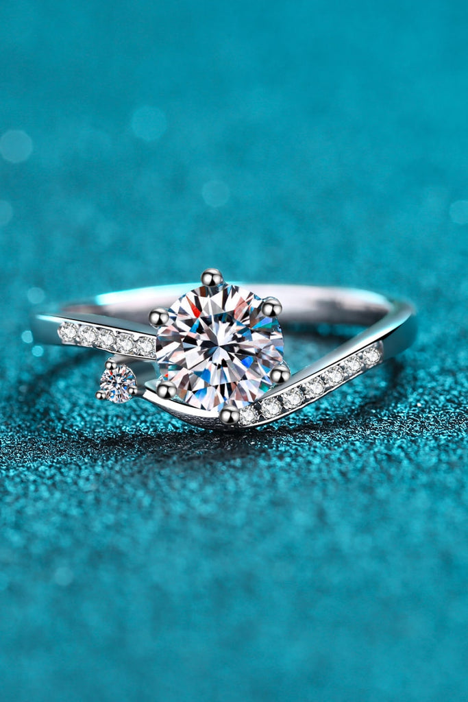 On My Mind 925 Sterling Silver Moissanite Ring-Timber Brooke Boutique, Online Women's Fashion Boutique in Amarillo, Texas
