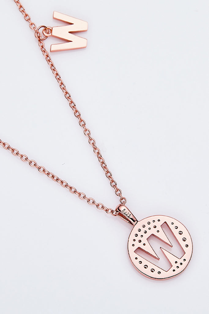 Moissanite U to Z Pendant Necklace-Timber Brooke Boutique, Online Women's Fashion Boutique in Amarillo, Texas