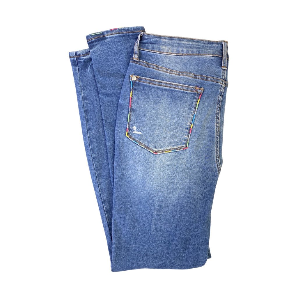 Enchanting Embroidered Judy Blue Skinny Jeans-judy blue-Timber Brooke Boutique, Online Women's Fashion Boutique in Amarillo, Texas