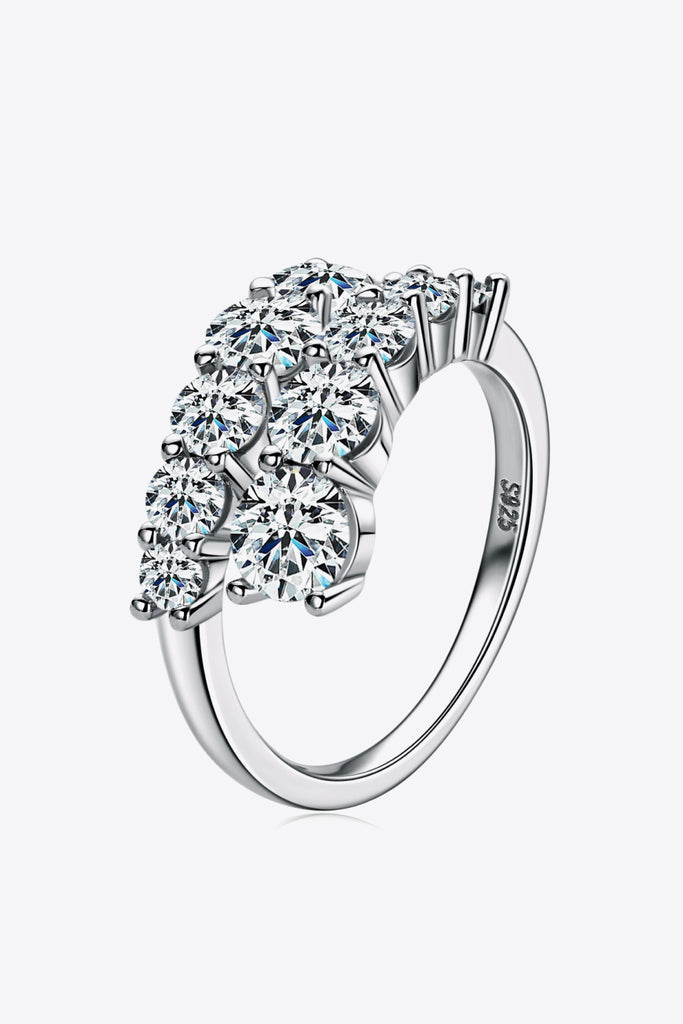 Adored Moissanite 925 Sterling Silver Ring-Timber Brooke Boutique, Online Women's Fashion Boutique in Amarillo, Texas
