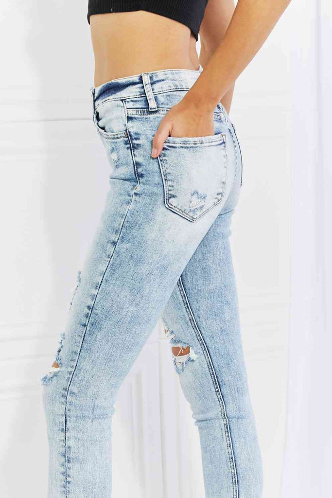 Vervet by Flying Monkey On The Road Full Size Distressed Jeans-Timber Brooke Boutique, Online Women's Fashion Boutique in Amarillo, Texas