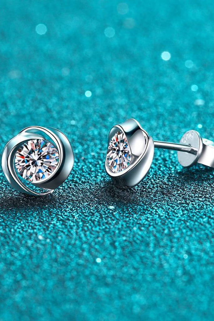 Feeling Fun Moissanite Stud Earrings-Timber Brooke Boutique, Online Women's Fashion Boutique in Amarillo, Texas