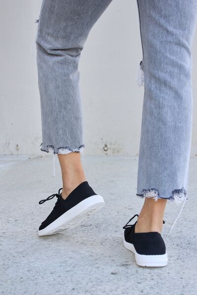Forever Link Flat Round Toe Lace-Up Sneakers-Timber Brooke Boutique, Online Women's Fashion Boutique in Amarillo, Texas