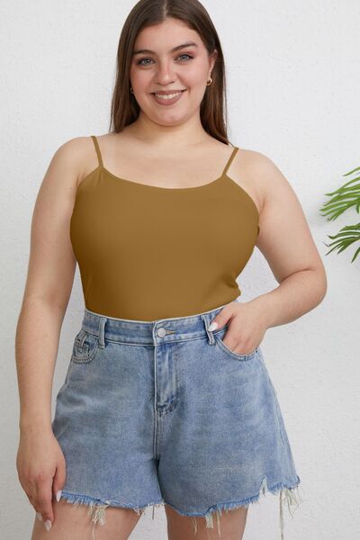 Basic Bae Full Size Round Neck Slim Cami-Timber Brooke Boutique, Online Women's Fashion Boutique in Amarillo, Texas