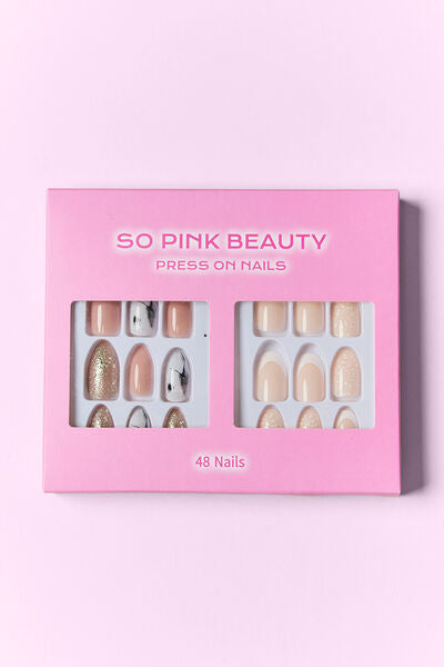 SO PINK BEAUTY Press On Nails 2 Packs-Timber Brooke Boutique, Online Women's Fashion Boutique in Amarillo, Texas