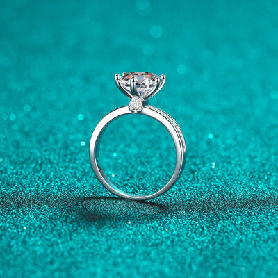 3 Carat Moissanite 925 Sterling Silver Ring-Timber Brooke Boutique, Online Women's Fashion Boutique in Amarillo, Texas