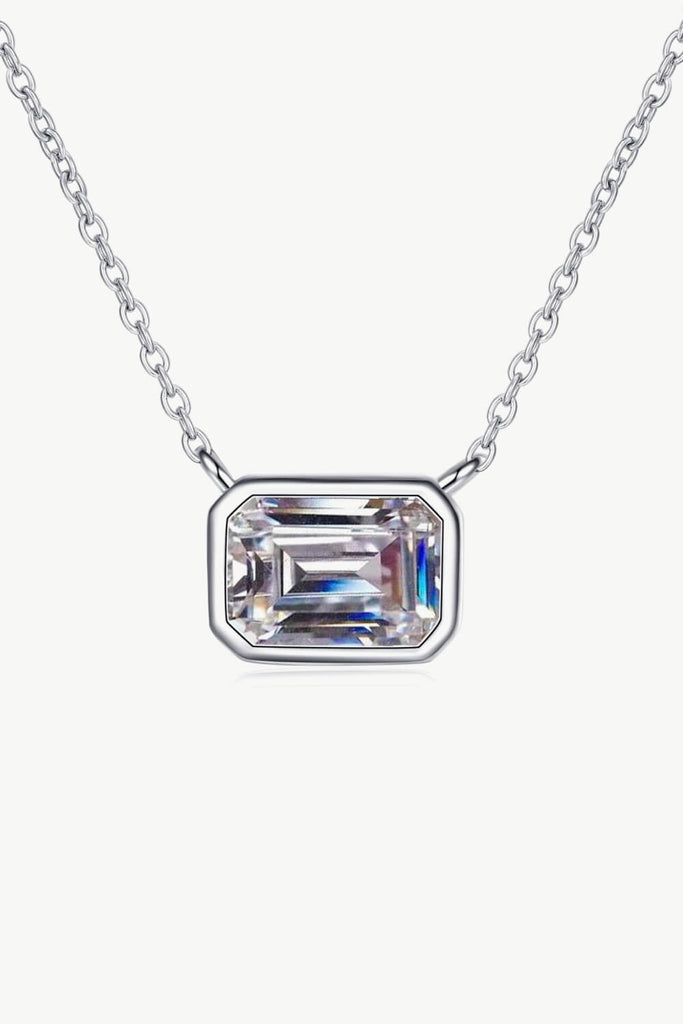 Beautiful Words 1 Carat Moissanite Pendant Necklace-Timber Brooke Boutique, Online Women's Fashion Boutique in Amarillo, Texas
