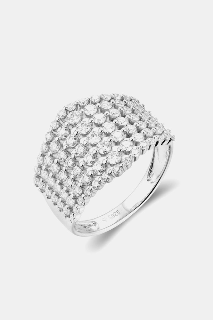 1.21 Carat Moissanite 925 Sterling Silver Ring-Timber Brooke Boutique, Online Women's Fashion Boutique in Amarillo, Texas