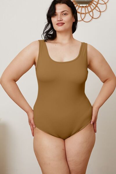 Basic Bae Full Size Square Neck Sleeveless Bodysuit-Timber Brooke Boutique, Online Women's Fashion Boutique in Amarillo, Texas