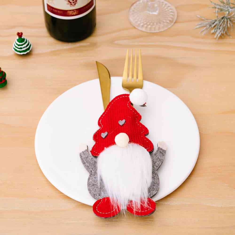 3-Piece Faceless Gnome Cutlery Holders-Timber Brooke Boutique, Online Women's Fashion Boutique in Amarillo, Texas