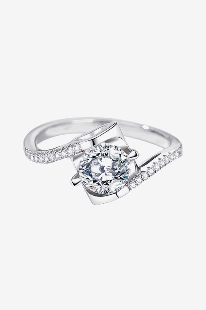 Darling You 925 Sterling Silver Moissanite Ring-Timber Brooke Boutique, Online Women's Fashion Boutique in Amarillo, Texas