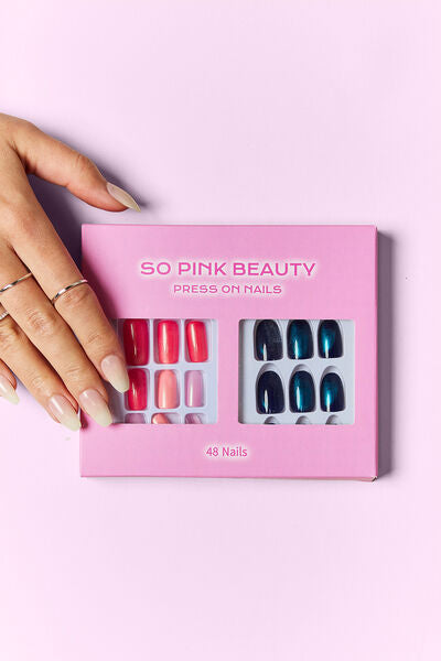 SO PINK BEAUTY Press On Nails 2 Packs-Timber Brooke Boutique, Online Women's Fashion Boutique in Amarillo, Texas