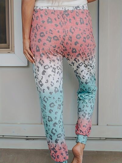 Drawstring Leopard Pants with Pockets-Timber Brooke Boutique, Online Women's Fashion Boutique in Amarillo, Texas