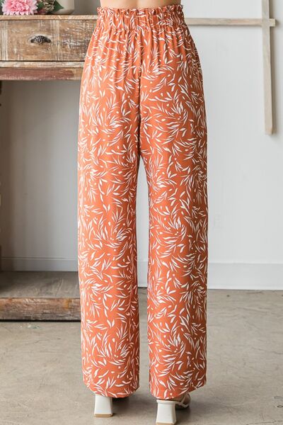 Heimish Full Size Printed Tied Straight Casual Pants-Timber Brooke Boutique, Online Women's Fashion Boutique in Amarillo, Texas