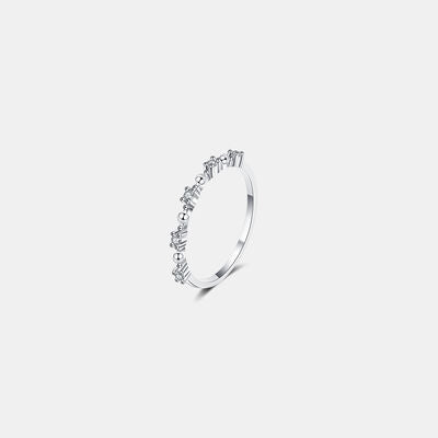 Moissanite 925 Sterling Silver Ring-Timber Brooke Boutique, Online Women's Fashion Boutique in Amarillo, Texas
