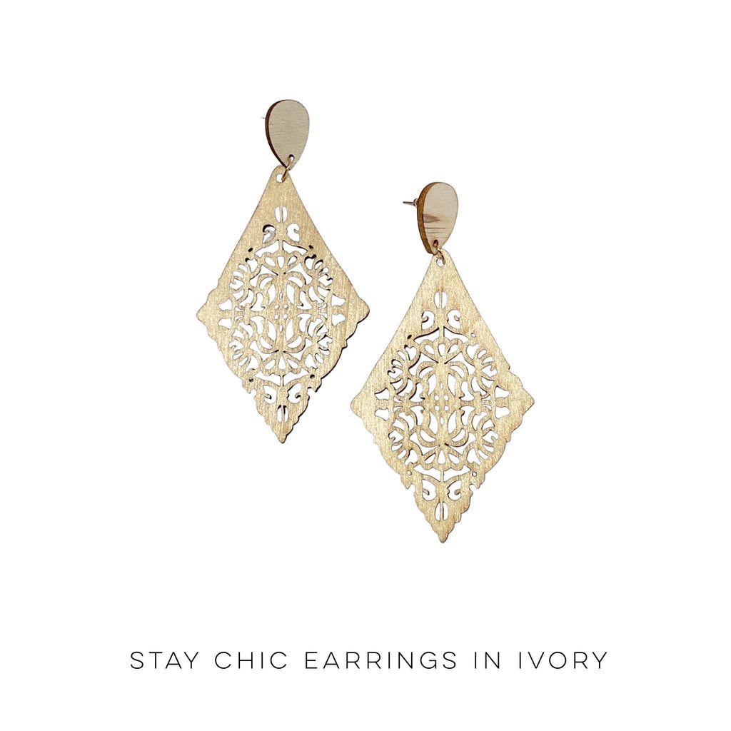 Stay Chic Earrings in Ivory-Urbanista-Timber Brooke Boutique, Online Women's Fashion Boutique in Amarillo, Texas