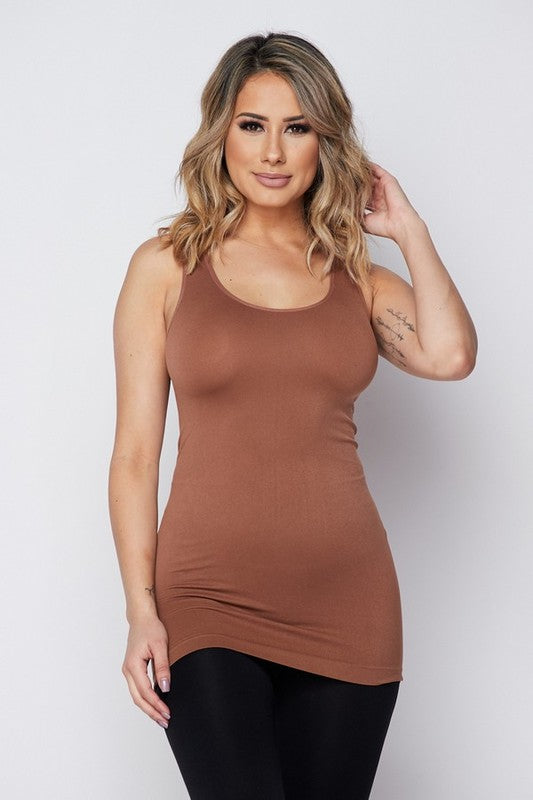 Regular - Womens Seamless Tank Top-Timber Brooke Boutique, Online Women's Fashion Boutique in Amarillo, Texas