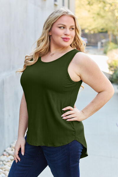 Basic Bae Full Size Round Neck Tank-Timber Brooke Boutique, Online Women's Fashion Boutique in Amarillo, Texas