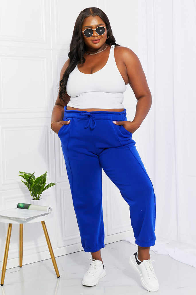 Zenana Full Size Can't Stop Me Paperbag Waist Joggers-Timber Brooke Boutique, Online Women's Fashion Boutique in Amarillo, Texas