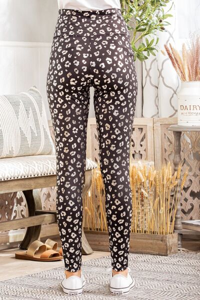 Heimish Full Size Leopard High Waist Leggings-Timber Brooke Boutique, Online Women's Fashion Boutique in Amarillo, Texas