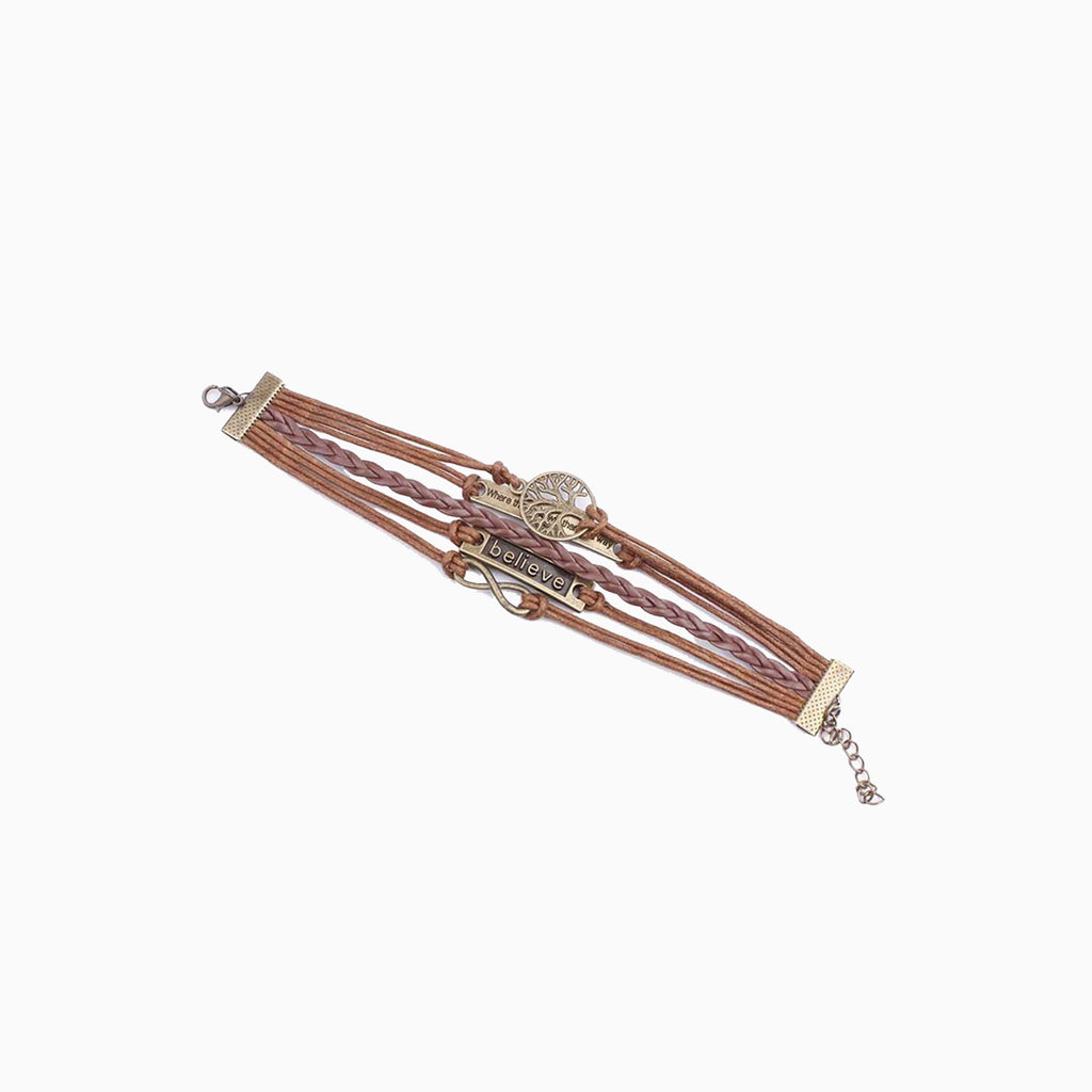 Alloy PU Leather Rope Bracelet-Timber Brooke Boutique, Online Women's Fashion Boutique in Amarillo, Texas